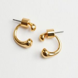 & Other Stories Half Hoop Earrings